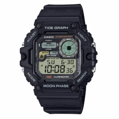 Casio Men's Digital Watch WS-1700H-1AVDF Black Resin Strap Sport Watch